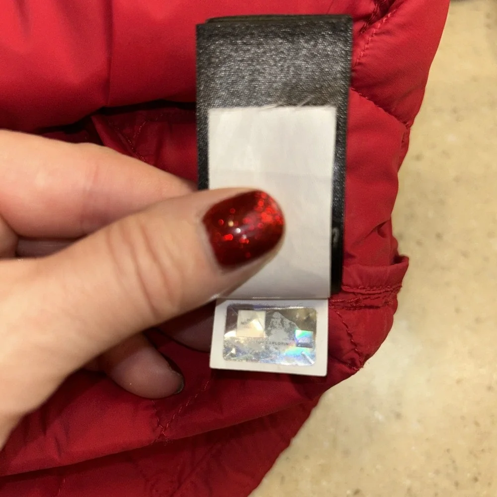 THE NORTH FACE THERMOBALL Men‎ Quilted Jacket Size XL/TG Insulated Red Nylon